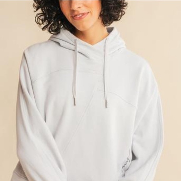 lululemon athletica Tops - Barre3 x Lululemon Broken Beats White Hoodie